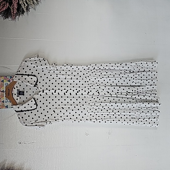 Hot Topic Dress Hearts Button Down Front Shortsleeve Size XL - Picture 4 of 9